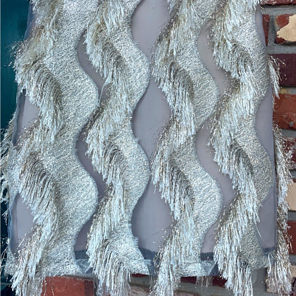 Embellished Silver & Gold  Mini Skirt for Cocktail Events - Picture 3 of 6